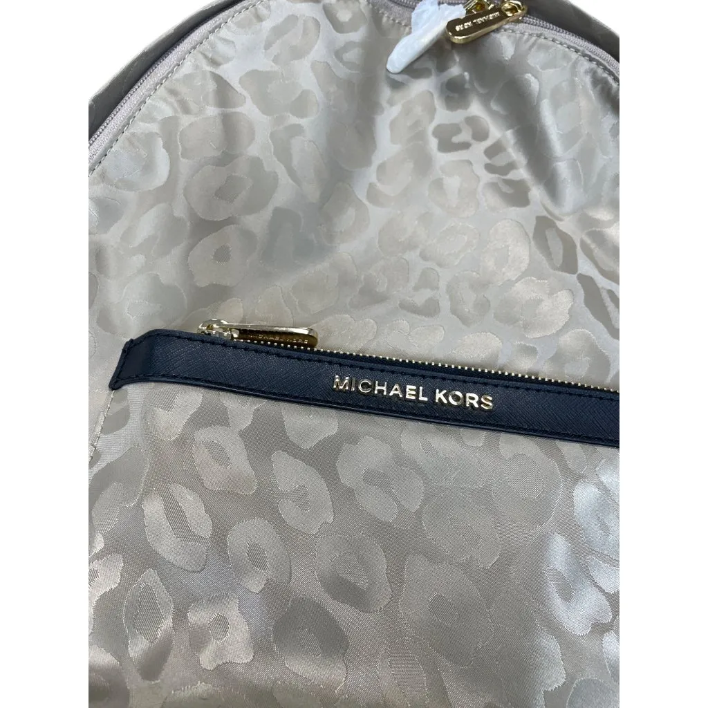 Michael Kors Morgan Truffle Brown Canvas & Leather MD Backpack SKU 9231 - Image 2