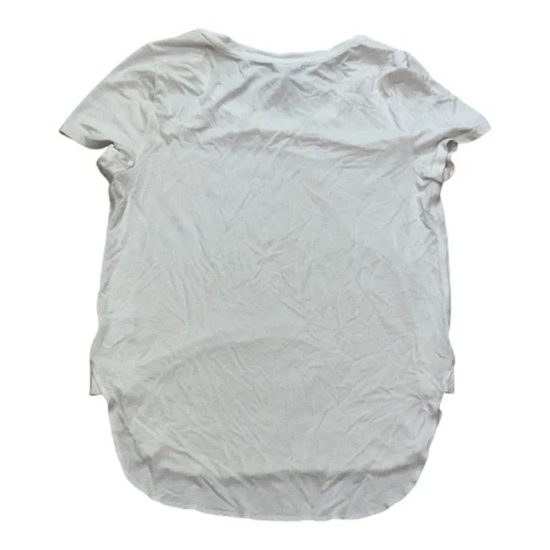 Gentle Fawn S Alabama Curved Hem T-Shirt Top White Tee Scoop Relaxed Soft - Image 4