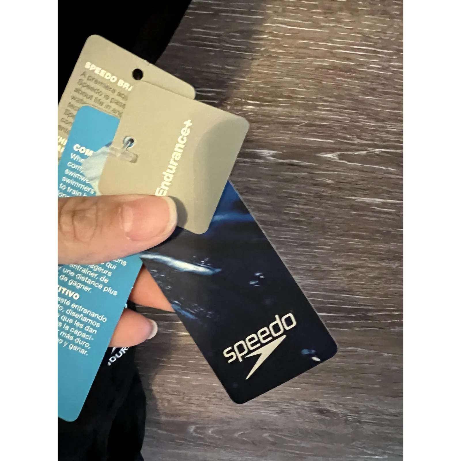 Speedo Endurance Swimsuit Black Size 10/36 Competition NEW one piece opened back - Image 3