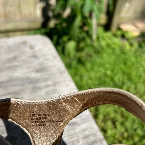 Korks Women's Dawson‎ Wedge Platform Sandals Off White Size 9 - Image 4