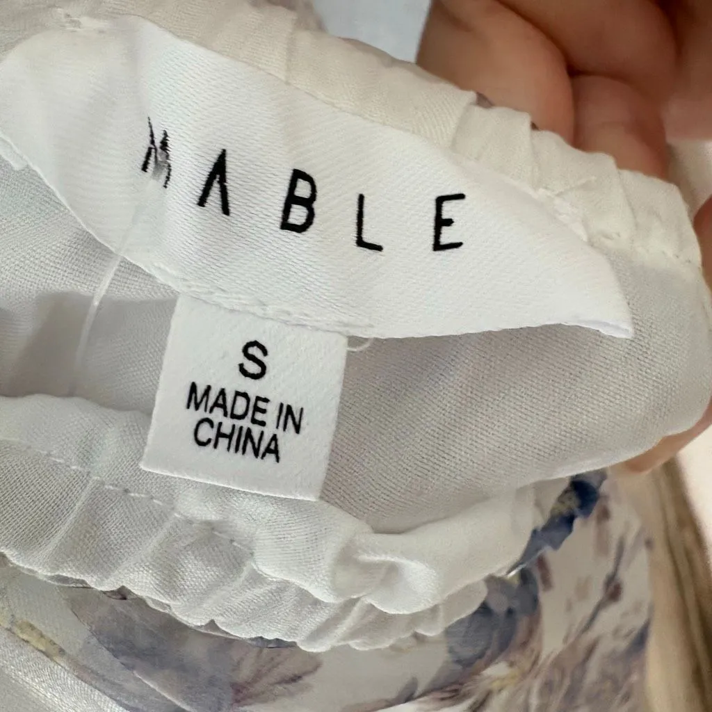 NEW Mable Mini Small Dress Floral Iridescent Babydoll Fairy Feminine Ruffle - Image 8