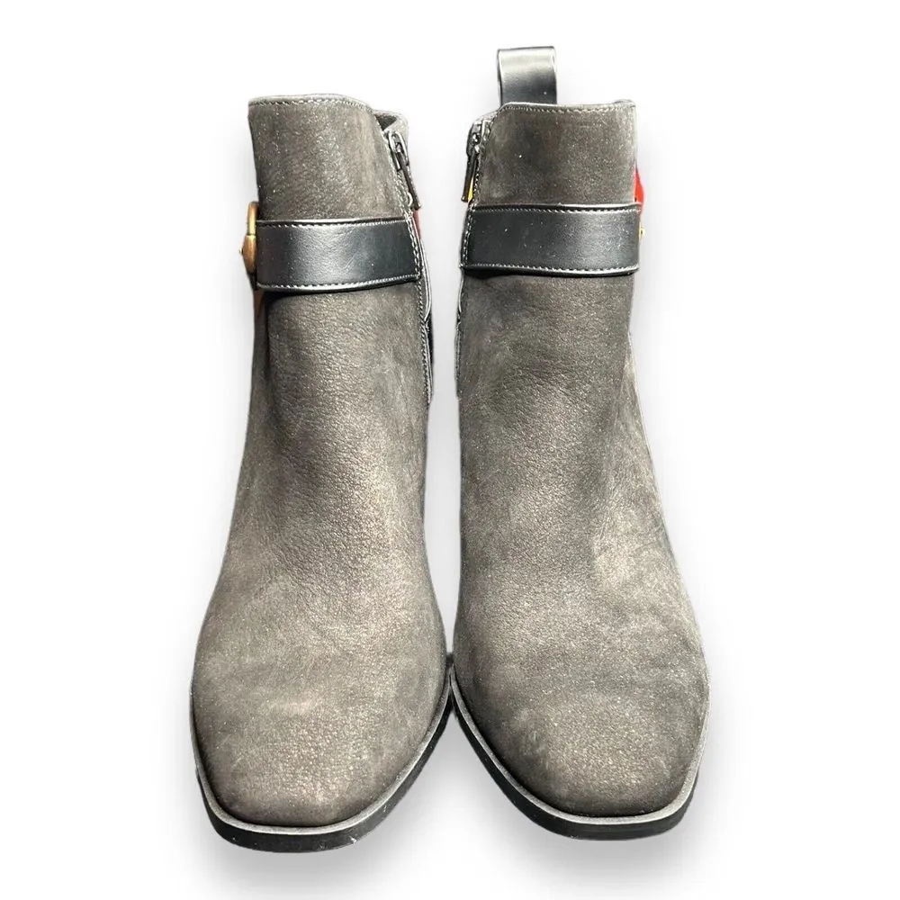 Vionic Womens Tenley Black Suede Ankle Booties Shoes 8 NW/OB - Image 2