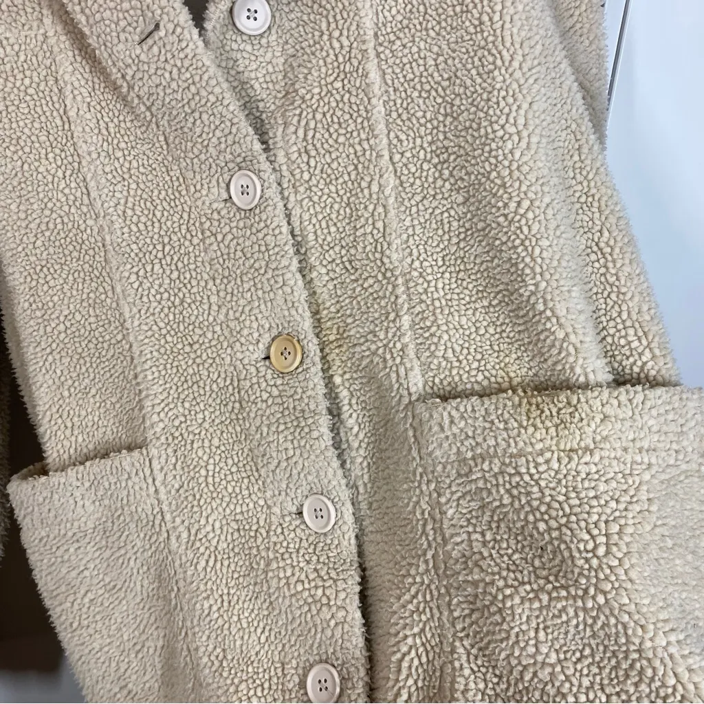 Splendid Grayson Faux Sherpa Jacket size small oversized fall autumn‎ comfy cozy - Image 3