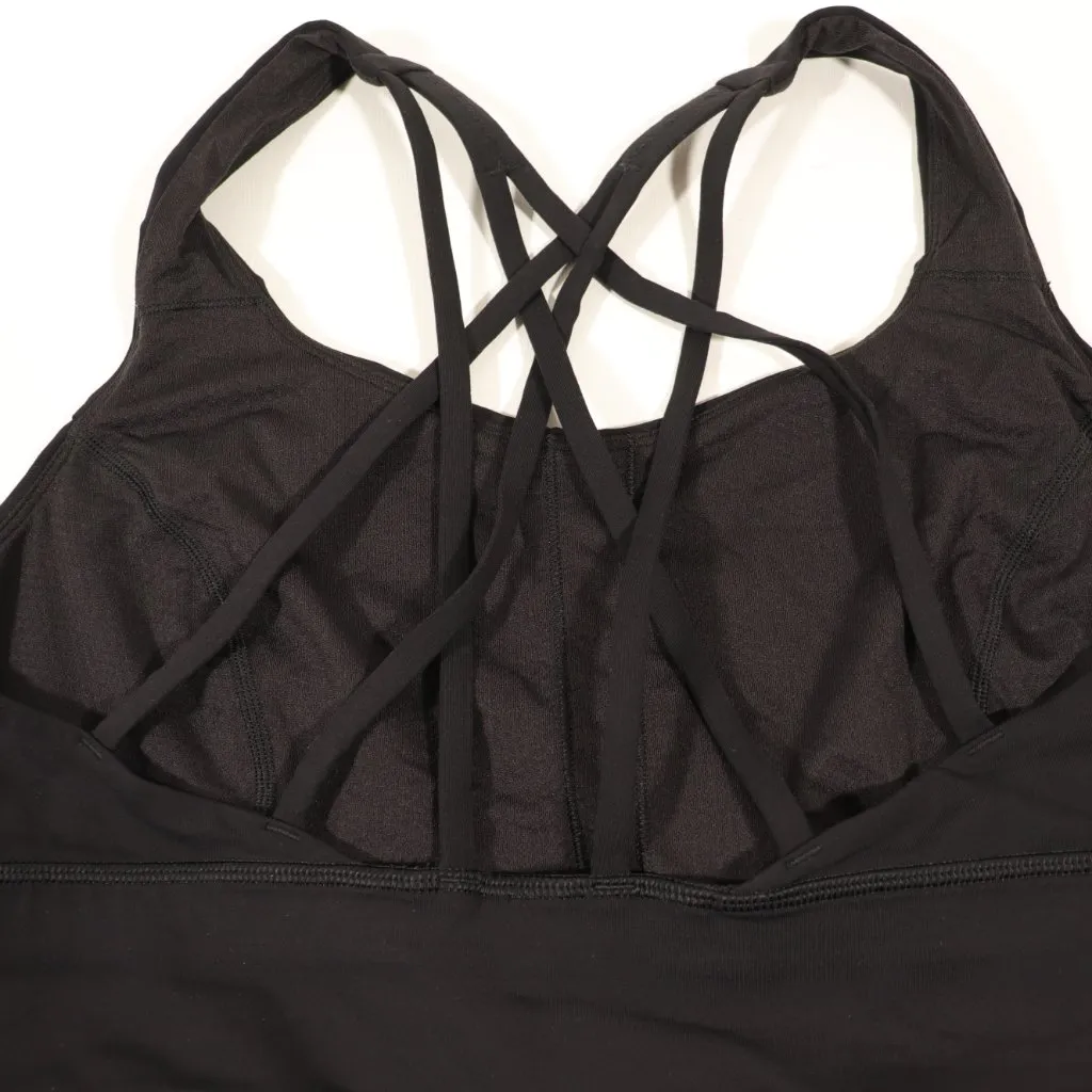 EUC Lululemon Free To Be Serene Bra *Long Line Black Size 12 - Image 7