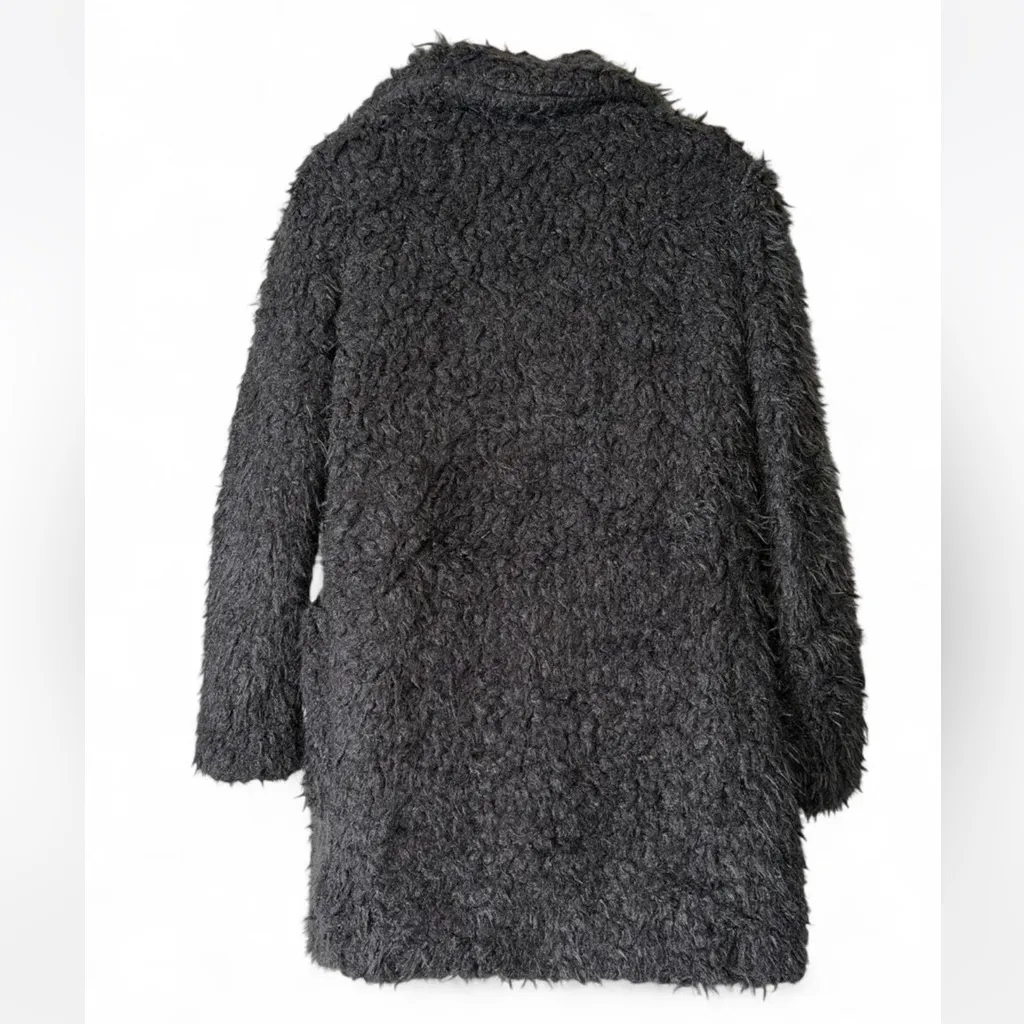 Shaggy Faux Fur‎ Jacket Black - Image 3