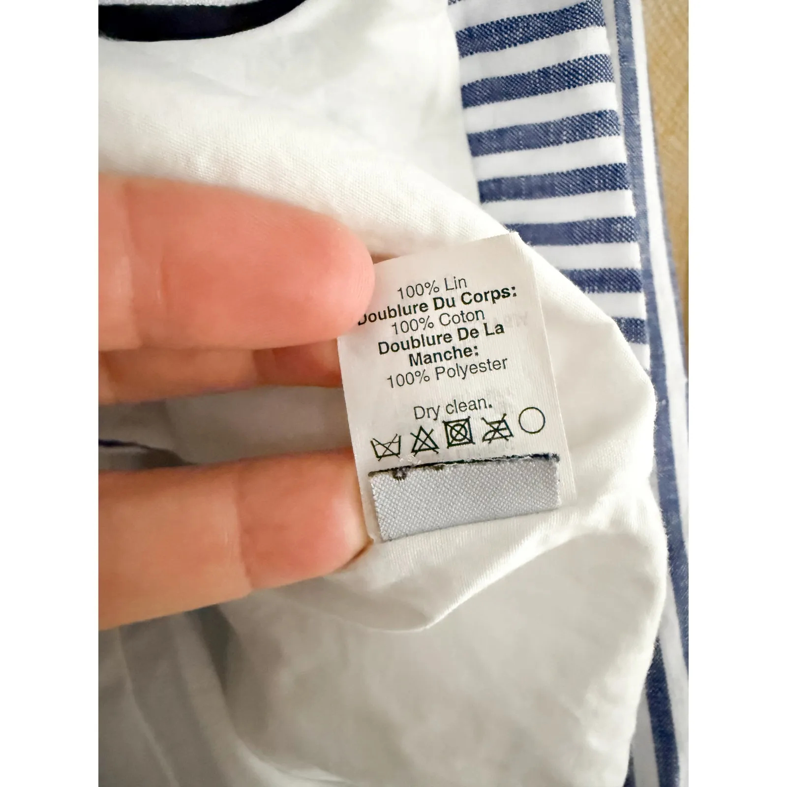 J.Crew | Schoolboy Blazer Blue White Stripe | Sz 2 - Image 9