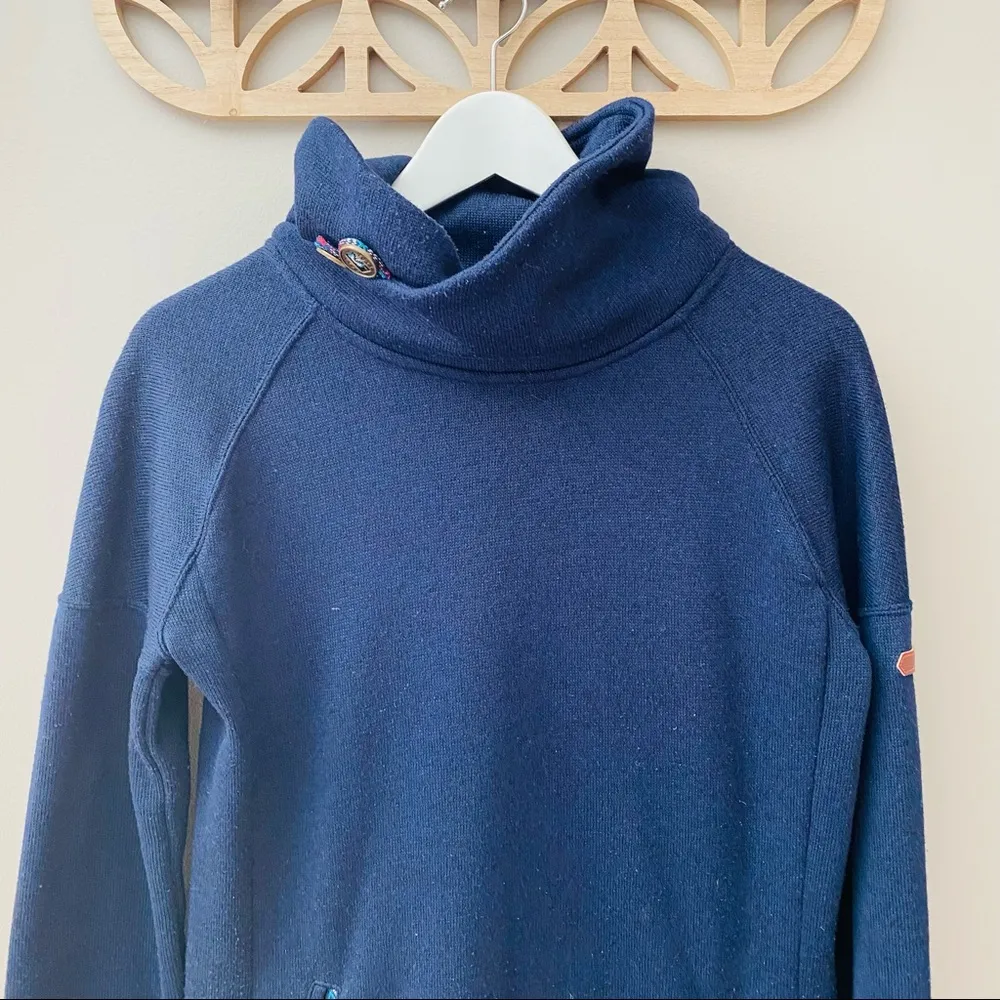 Roxy Pullover Sweater Navy Sz Medium - Image 2
