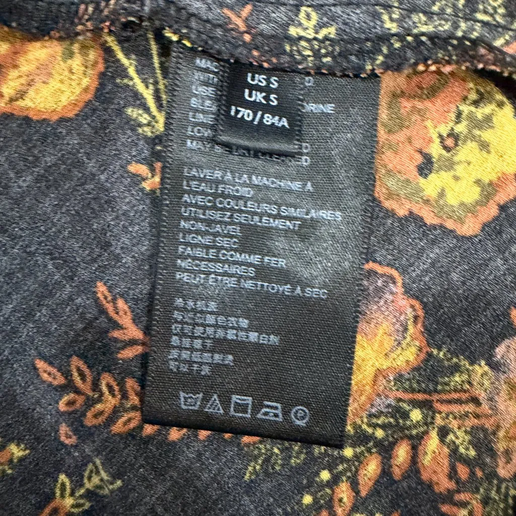 URBAN OUTFITTERS Wrap Front Tank Top Blouse Top Shirt Size Small Floral - Image 11