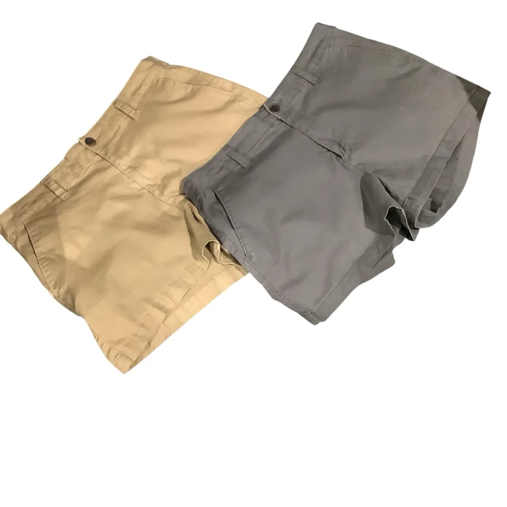 a new day Bundle of 2 Women's Tan and Gray Cargo Shorts WORN ONCE - Image 3