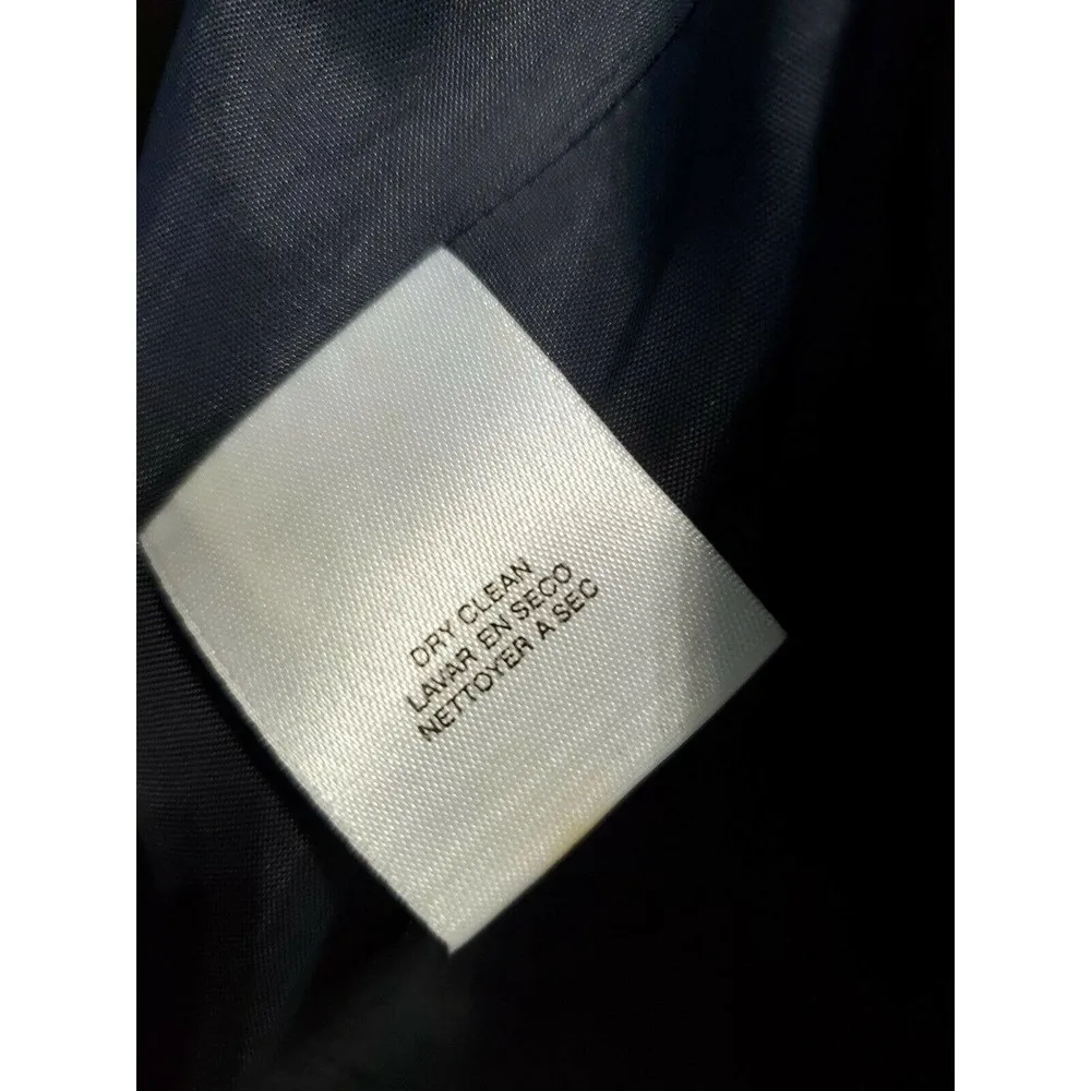 Jones NewYork Women's Blue Polyester Long Sleeve One Button Regular Size 10 - Image 10