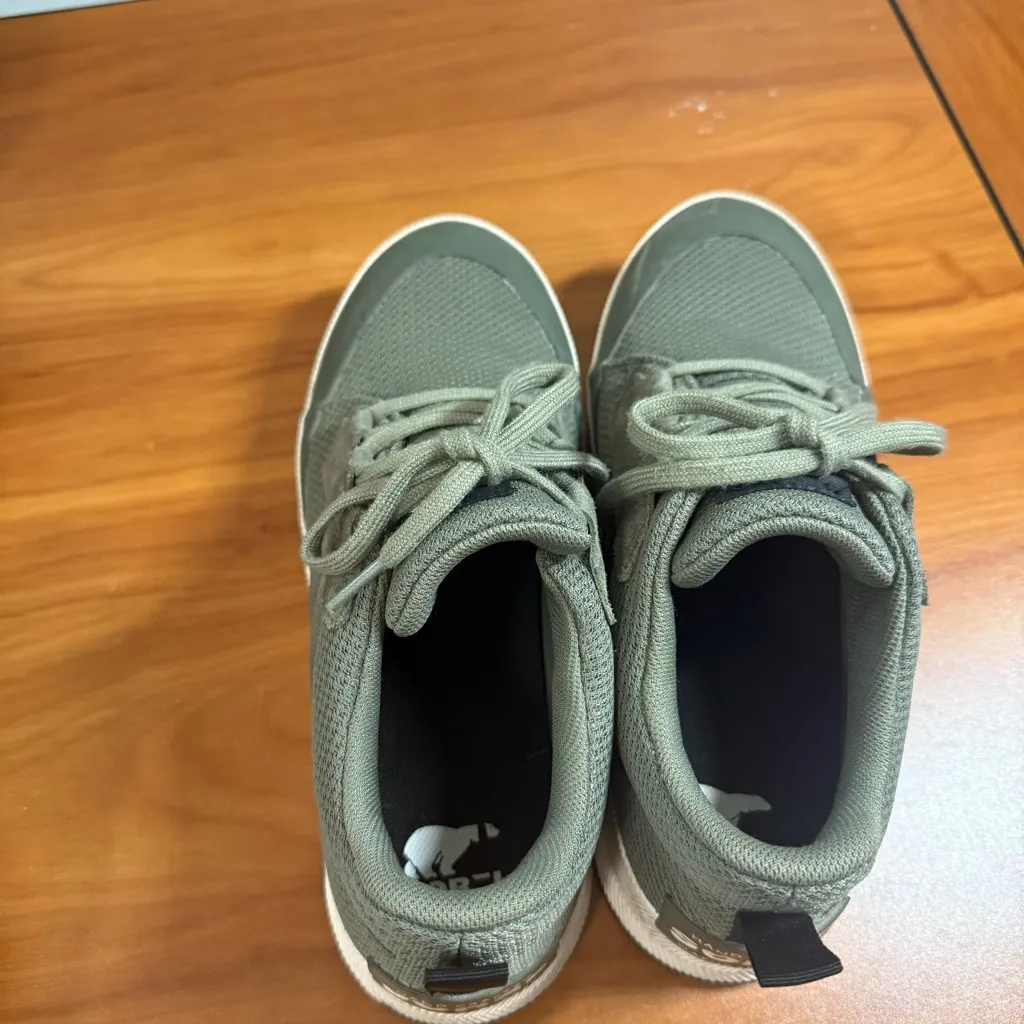 Sorel Women's Out N About III Low Waterproof Sneakers #2019631397 Olive Green 8 - Image 6