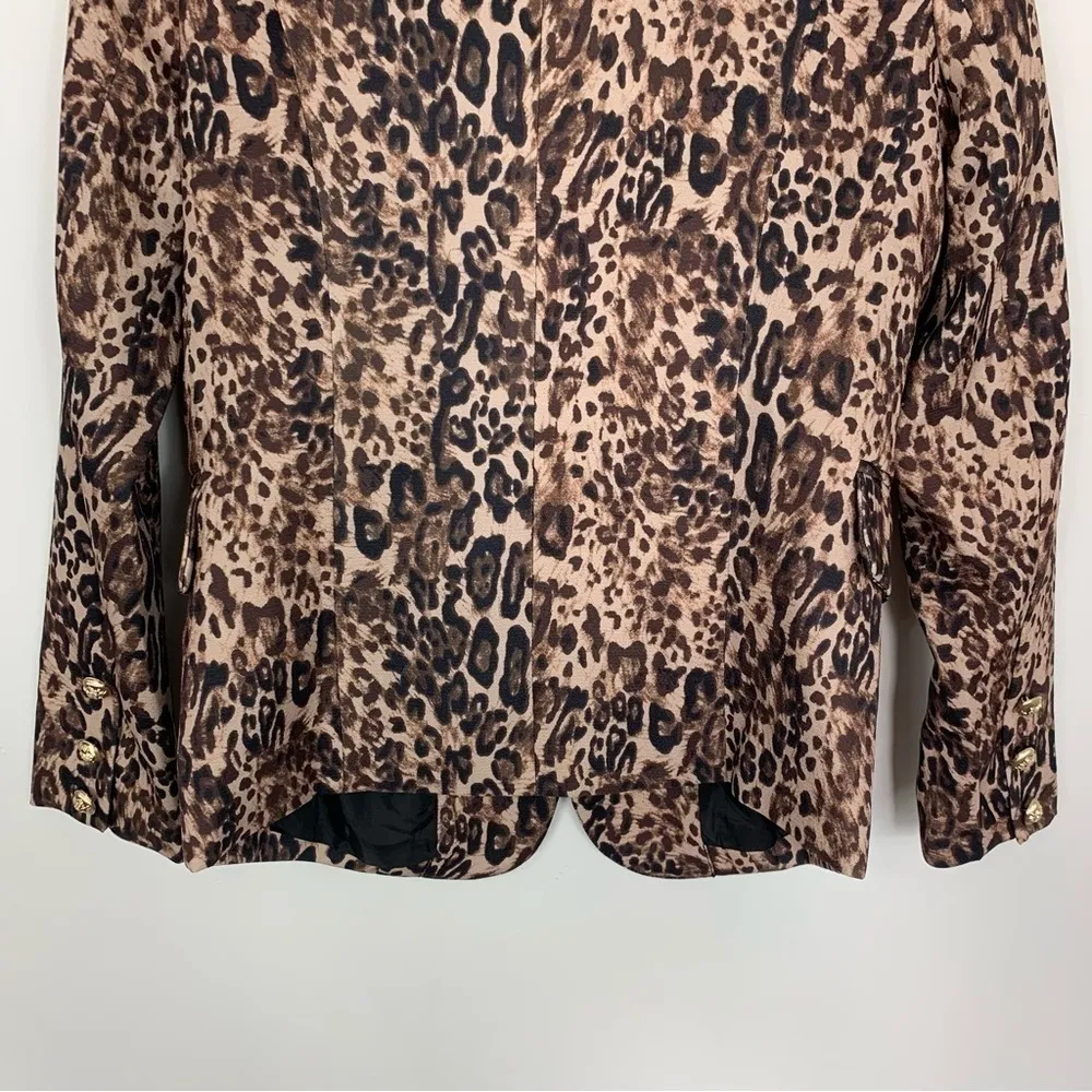 NWT Lioness Palermo Leopard Print Blazer Size Small - Image 10