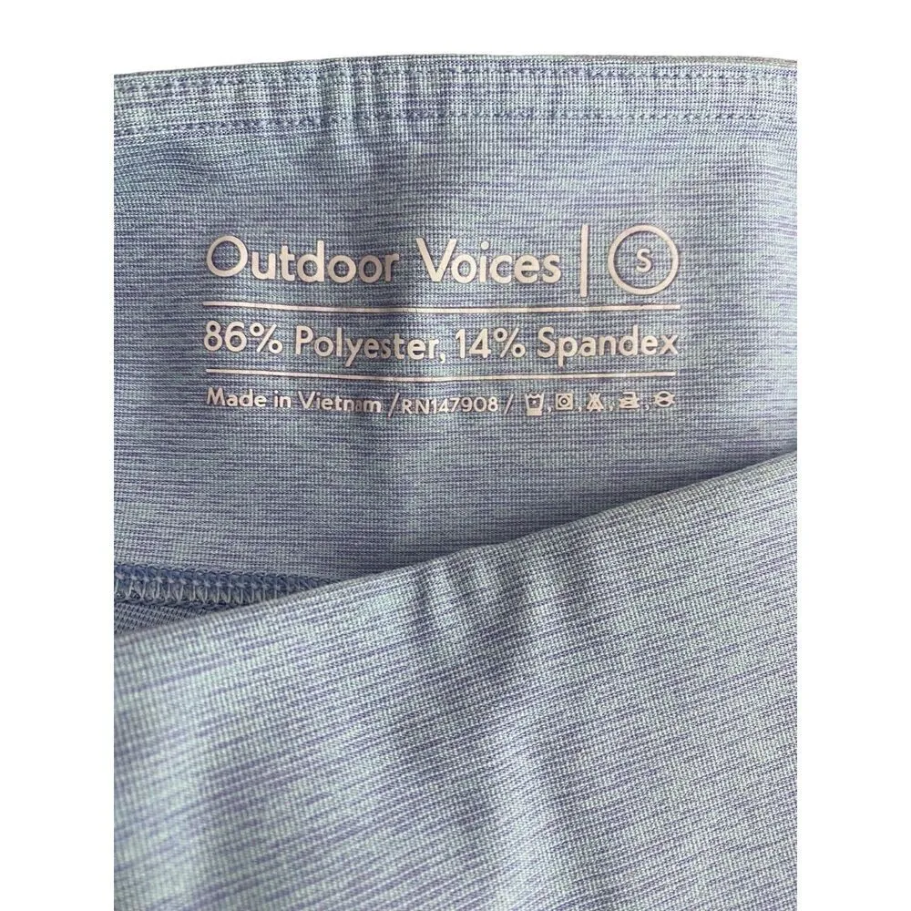 NWOT Outdoor Voices Warm Up Compression Stretch Cropped Legging S Purple #2743 - Image 6
