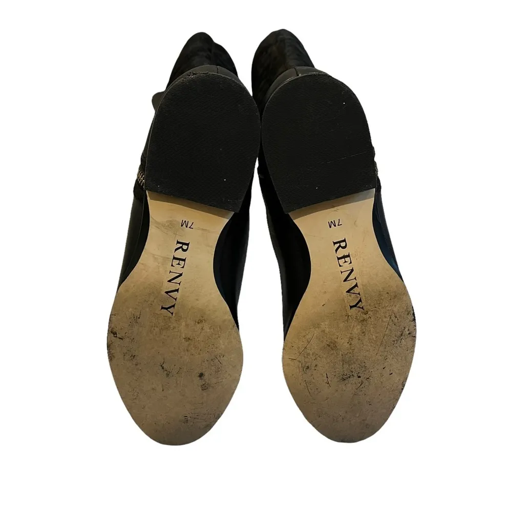 Renvy Black Melina Over The Knee Quilted Boots Size 7 - Image 13