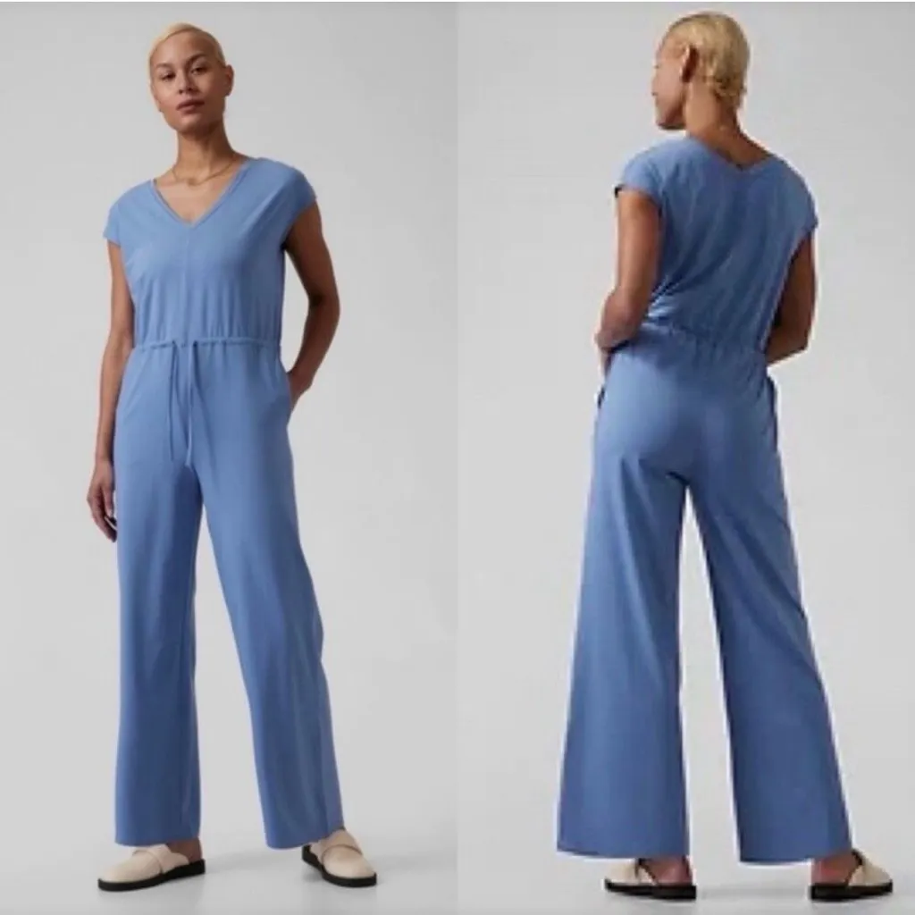 Athleta Willow Jumpsuit Cottage Blue XS - Image 2