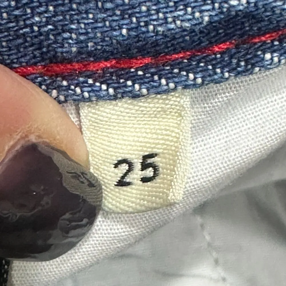 Alice + Olivia Conry Pleated Denim Shorts Ivy Blue Cotton‎ High Waist Cuffed 25 - Image 7