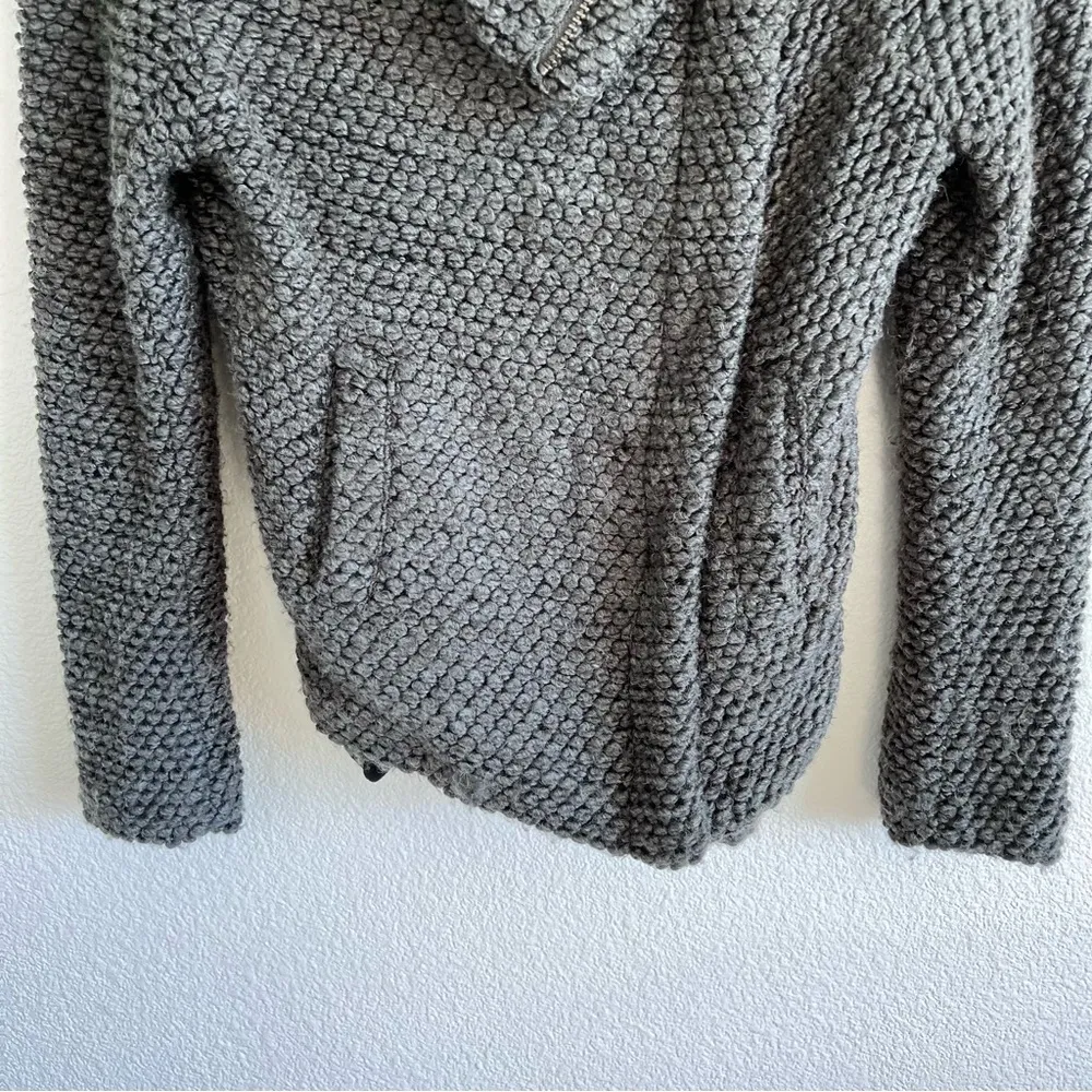 BLANK NYC Wool Blend Boucle Knit Moto Jacket/Sweater - Image 4
