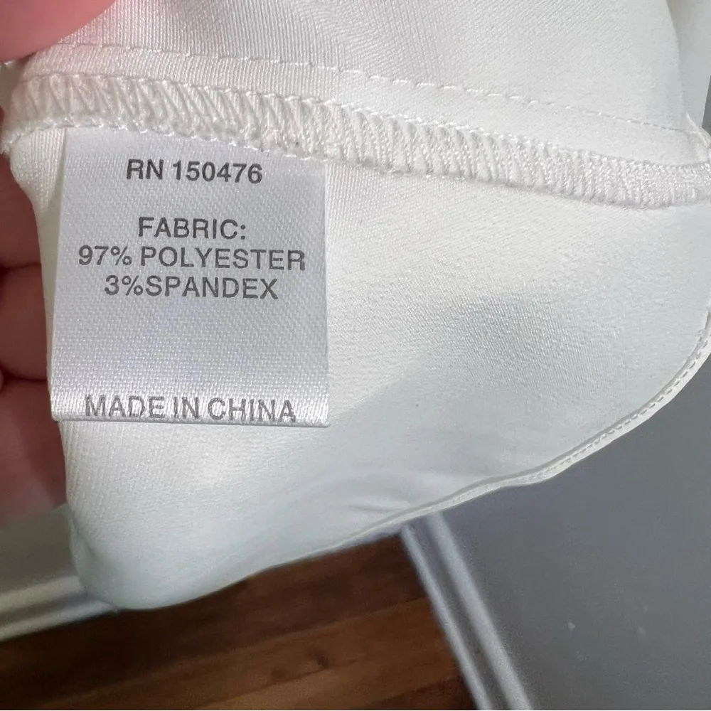 Crosby by Mollie Burch Ruffle Blouse White L - Image 10