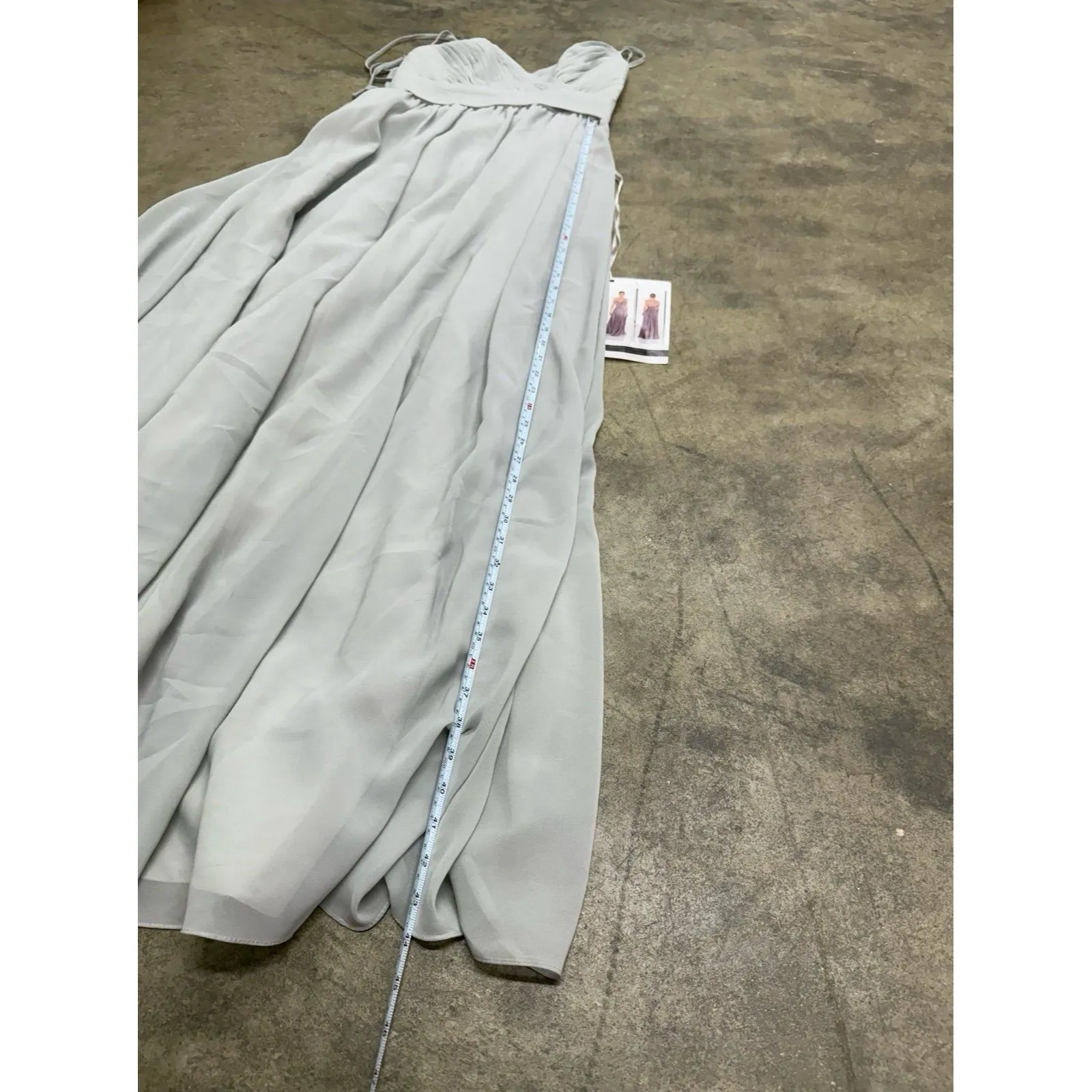 Sorella Vita artic blue bridesmaid maxi dress 9030 Size 10 - Image 9