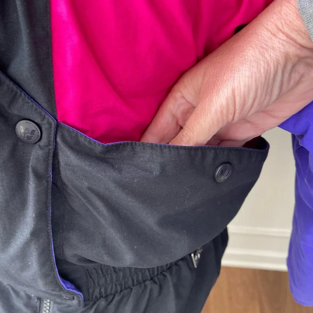 Vintage 80s White Stag Bold Colorblock Ski Winter Jacket Coat L Purple Size L - Image 7