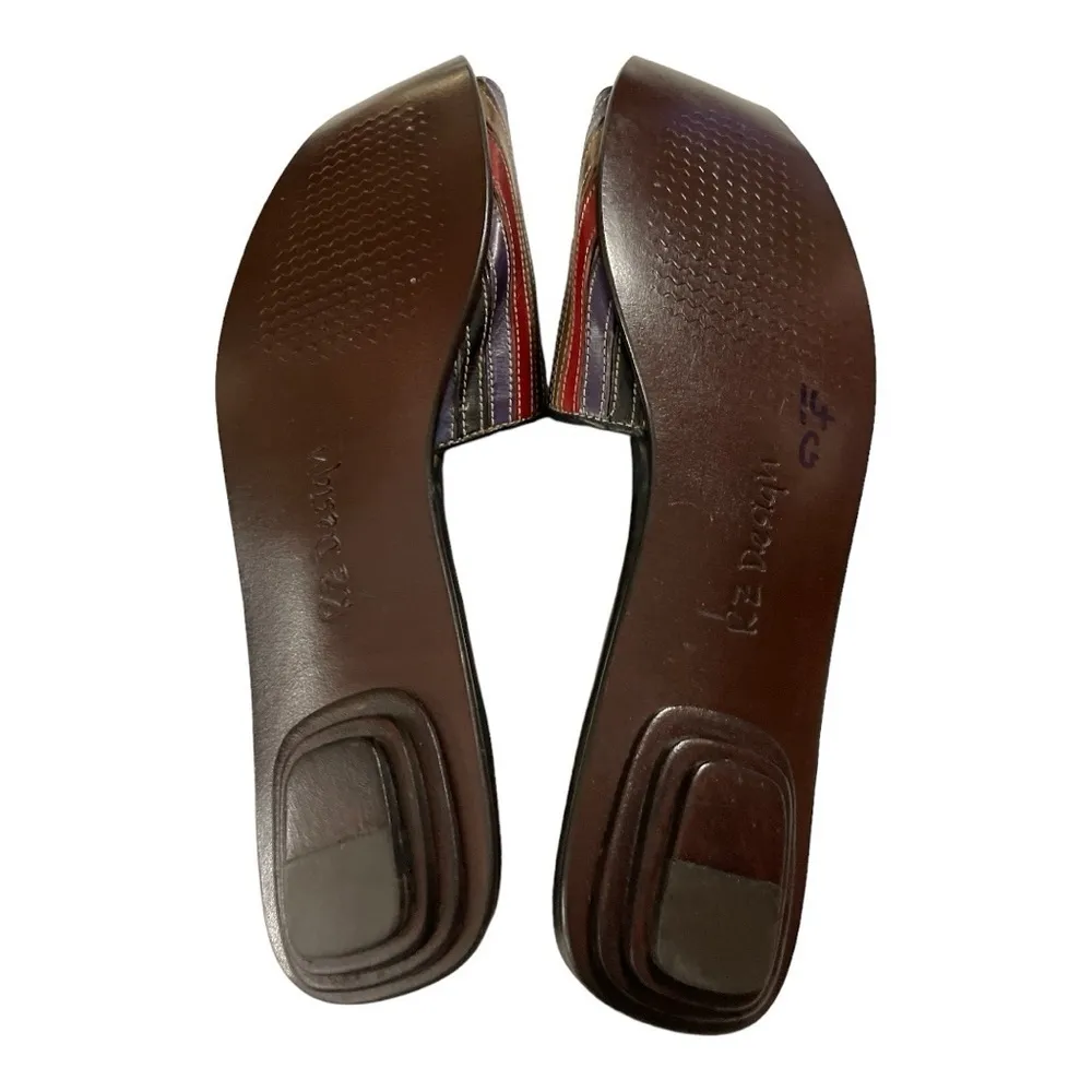 Vintage All Leather Mules By Upscale RZ Design size 10 Brown - Image 6