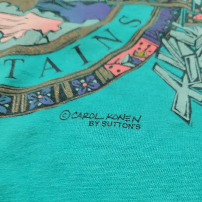 1990s Vintage  Shirt Size Medium Great Smoky Mountains Graphic Unisex T-shirt - Image 5