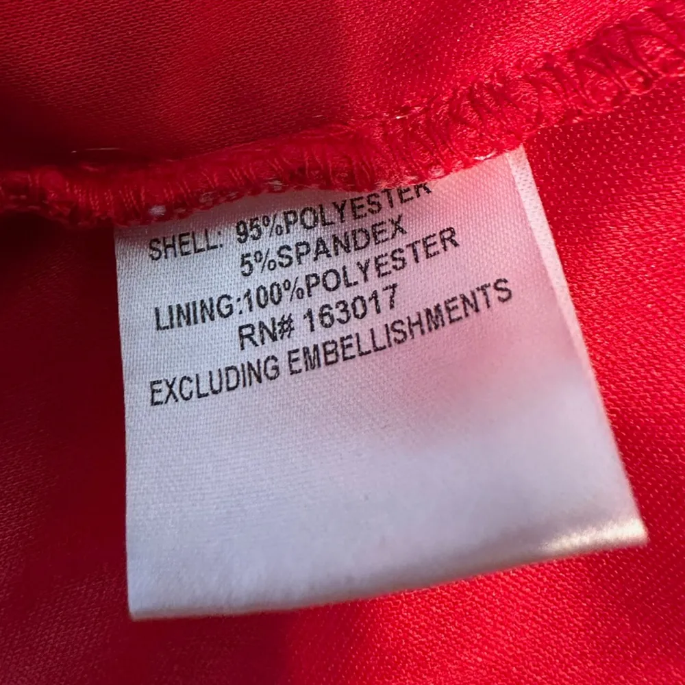 Jocasta Mini Dress in Red One Shoulder Slim Strap Size US 4 - Image 15