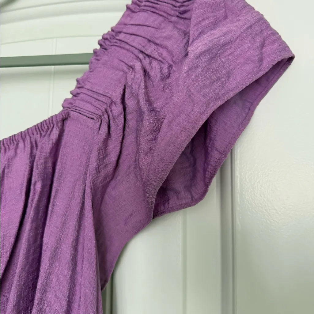 Lilly Pulitzer Purple Ruched Blouse - Image 2