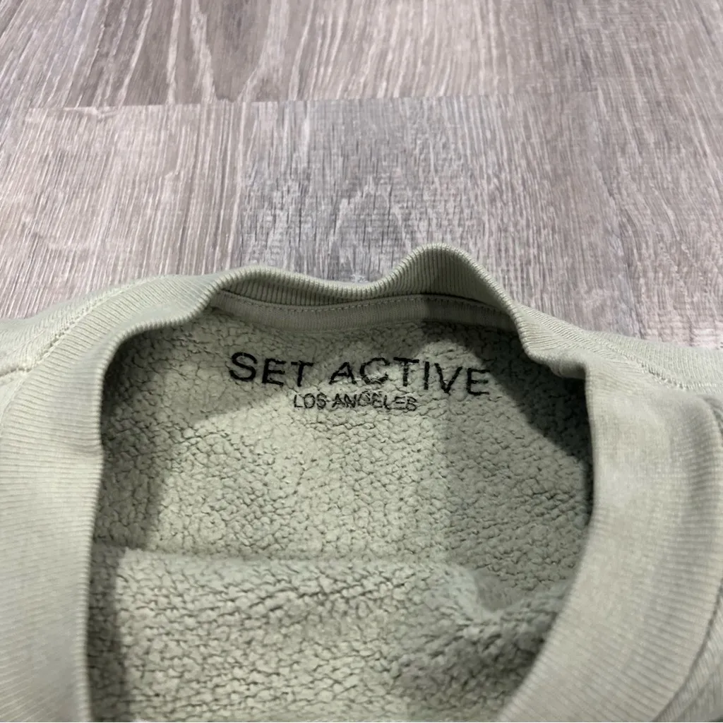 Set Active  Light Green Crewneck - Image 4