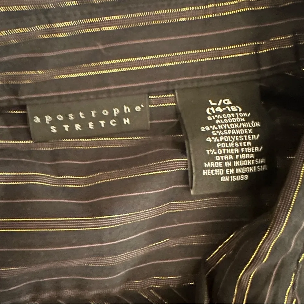 Apostrophe Vintage Striped Stretch Shirt - Image 2