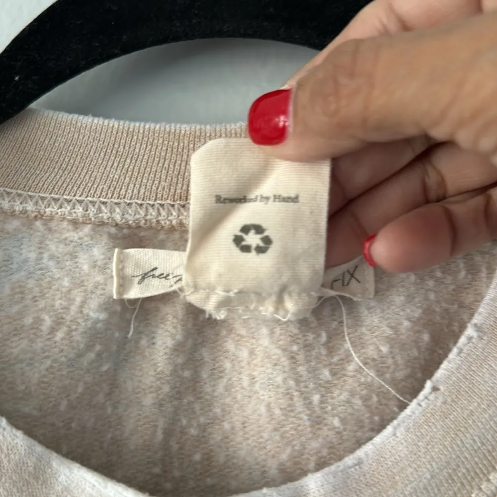 Free People  x Tricia Fix Americana Sweatshirt Size Small - Image 5