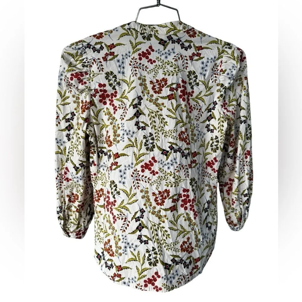 Spartina 449 Sahira Blouse Marsh Boardwalk Floral Sprigs S - Image 3