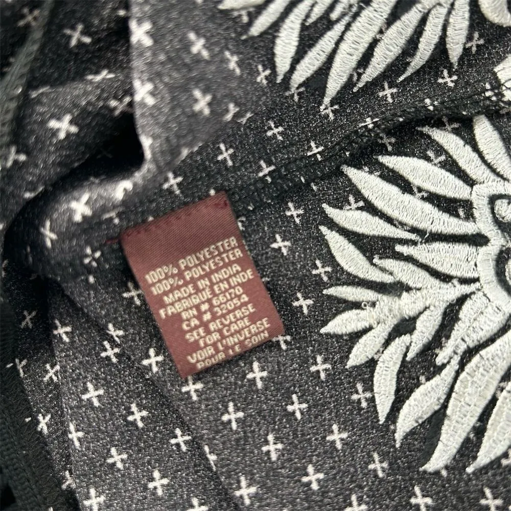 Ranna Gill Women's Halter Blouse Black Embroidered Camisole - Image 9