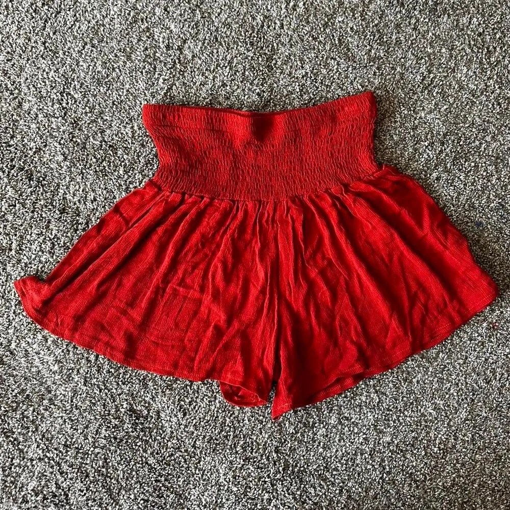 Shein Women's Red and Orange Shorts - Image 3