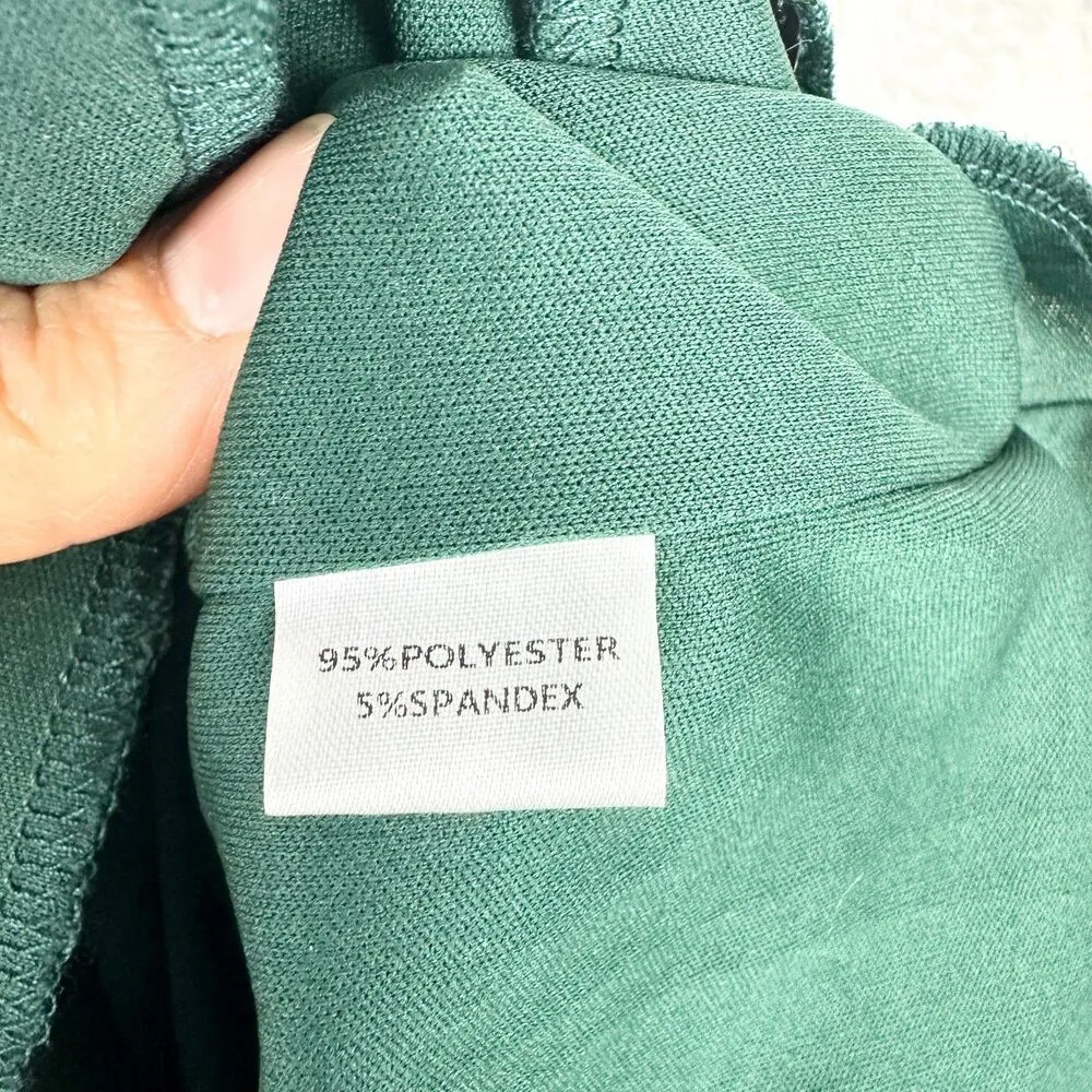 Velvi Juliette Mini Dress Size Medium NWT Emerald Green Sequins Stretch Velvet - Image 8