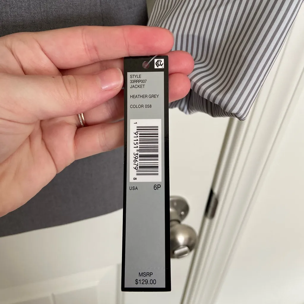 NEW‎ Tahari women’s heather gray pantsuit blazer jacket dress pants set 6 petite - Image 3