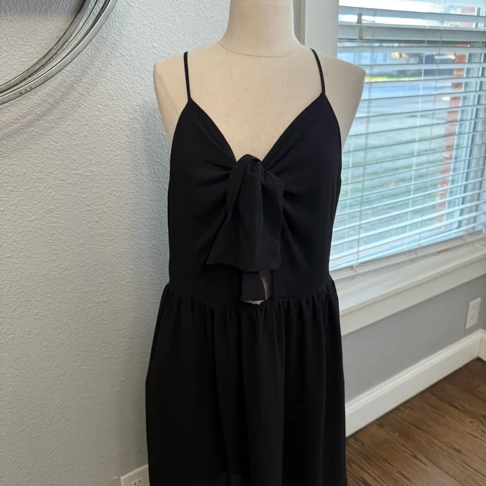 Free‎ Press Midi Dress Self Tie Front Size Large - Image 2