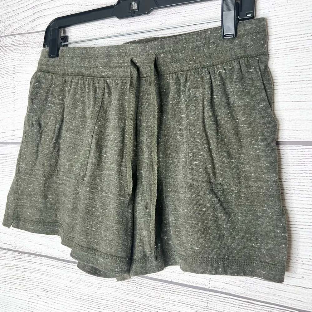 Athletic Works Heather Green Essential Athleisure Gym Shorts Women's Size Medium - Image 3