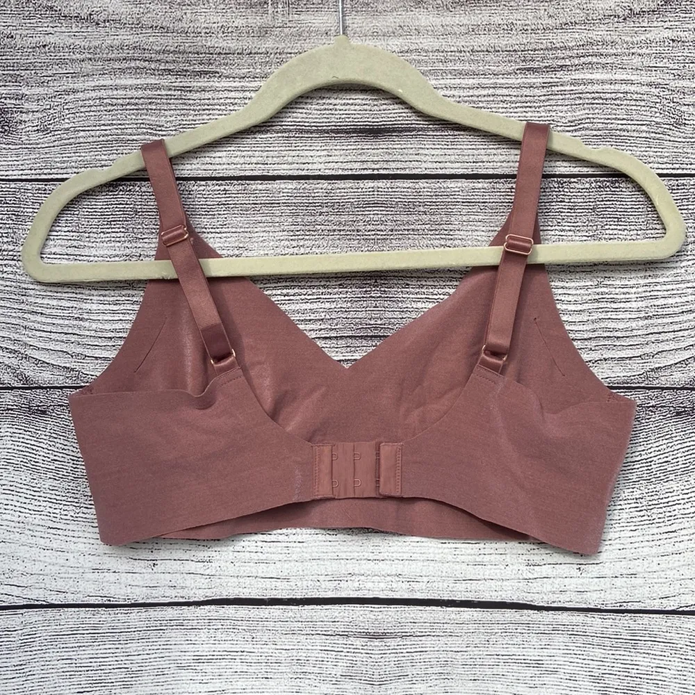 PINK Victoria’s Secret mauve pink seamless unlined bralette size large - Image 3