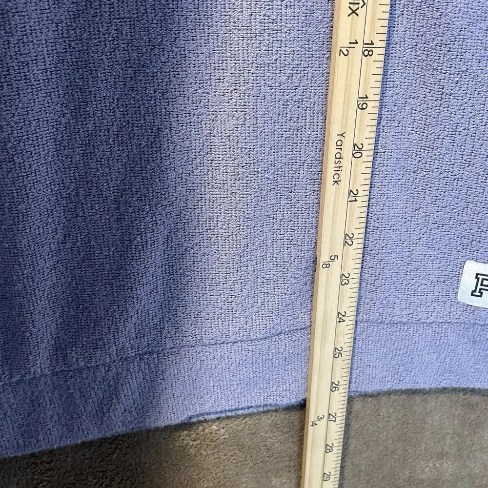 Victorias Secret Pink Shirt Women's Small Terry Oversized Light Blue Mock Neck - Image 6