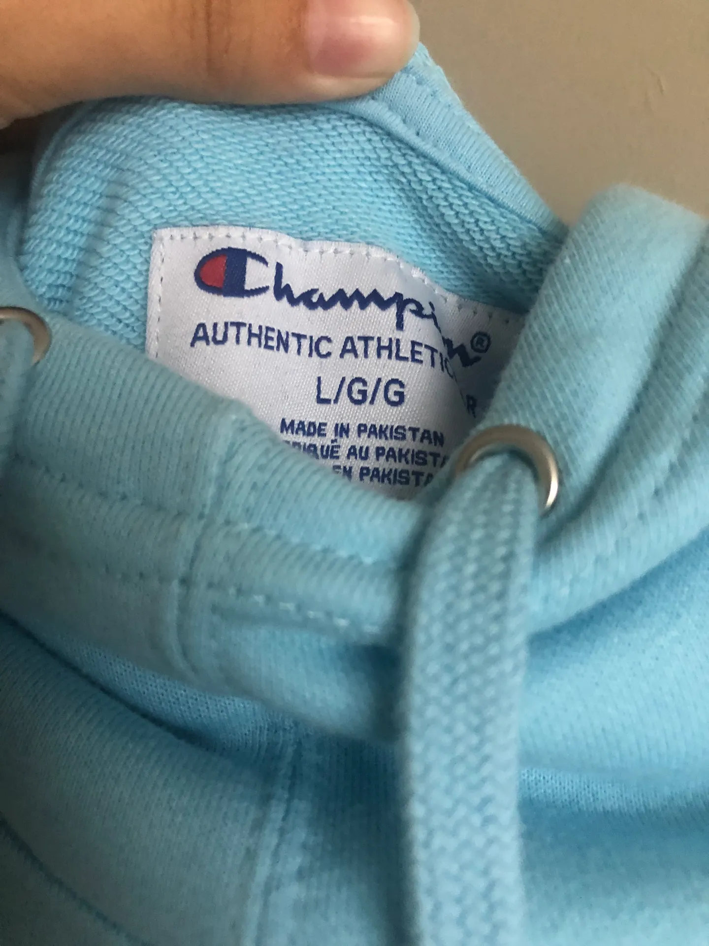 Champion Light Blue Hoodie - Image 2