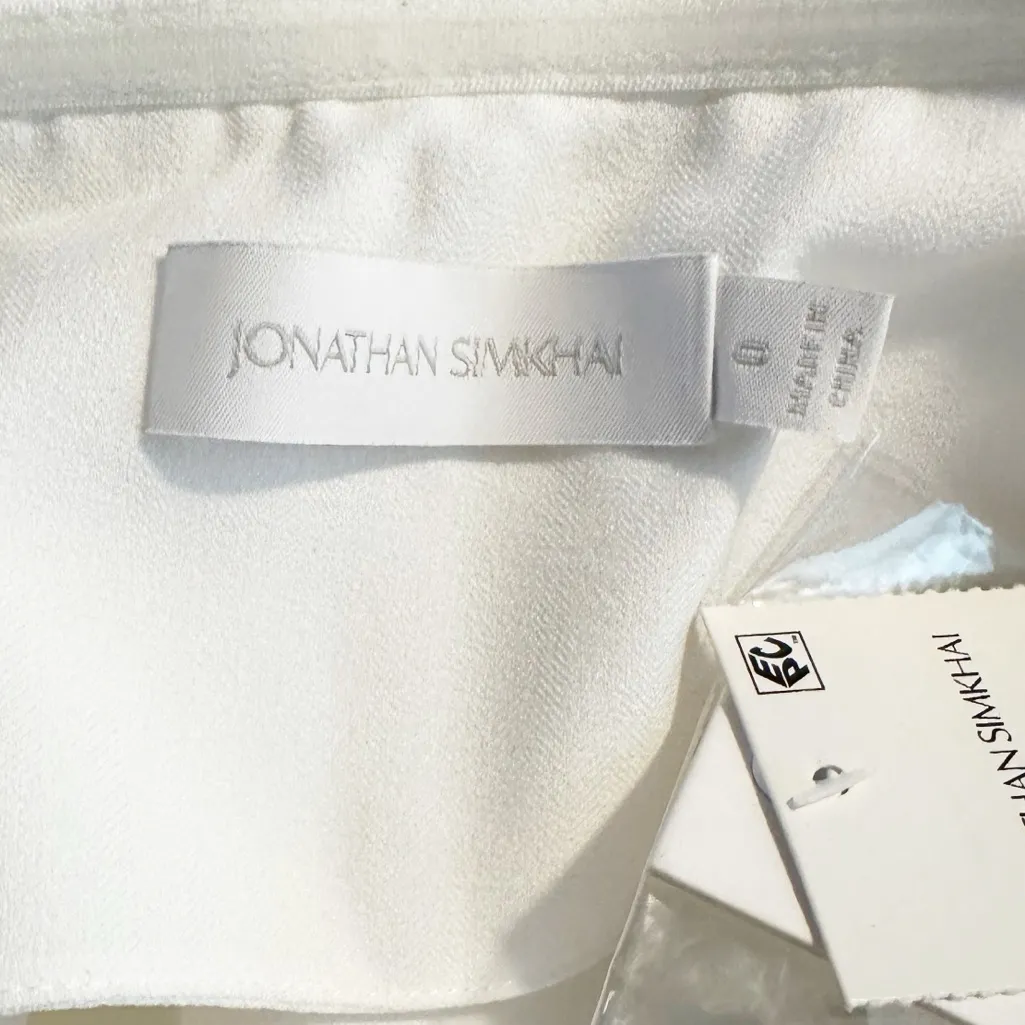 NWT SIMKHAI Ala Parachute Dress Size 0 White - Image 7