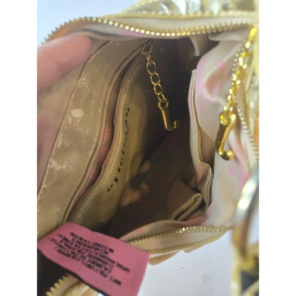 Vintage Juicy Couture Velour Satchel Yellow - Image 7