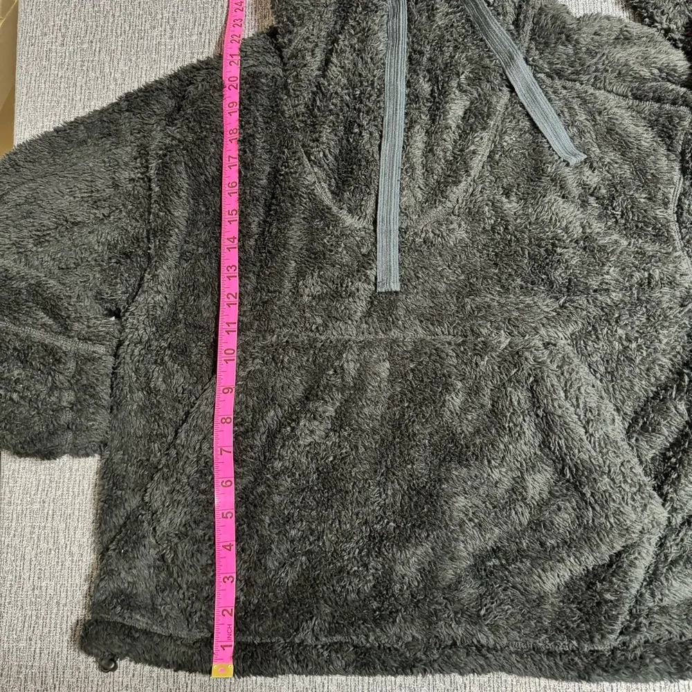 Free People Movement Faux Fur 1/4 Zip Pullover Black Size XS - Image 14