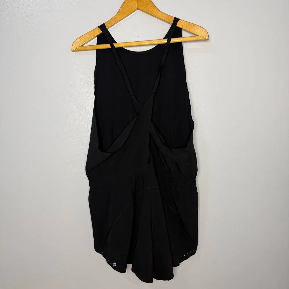 NEW Athleta Black Run With It Romper | L - Image 3