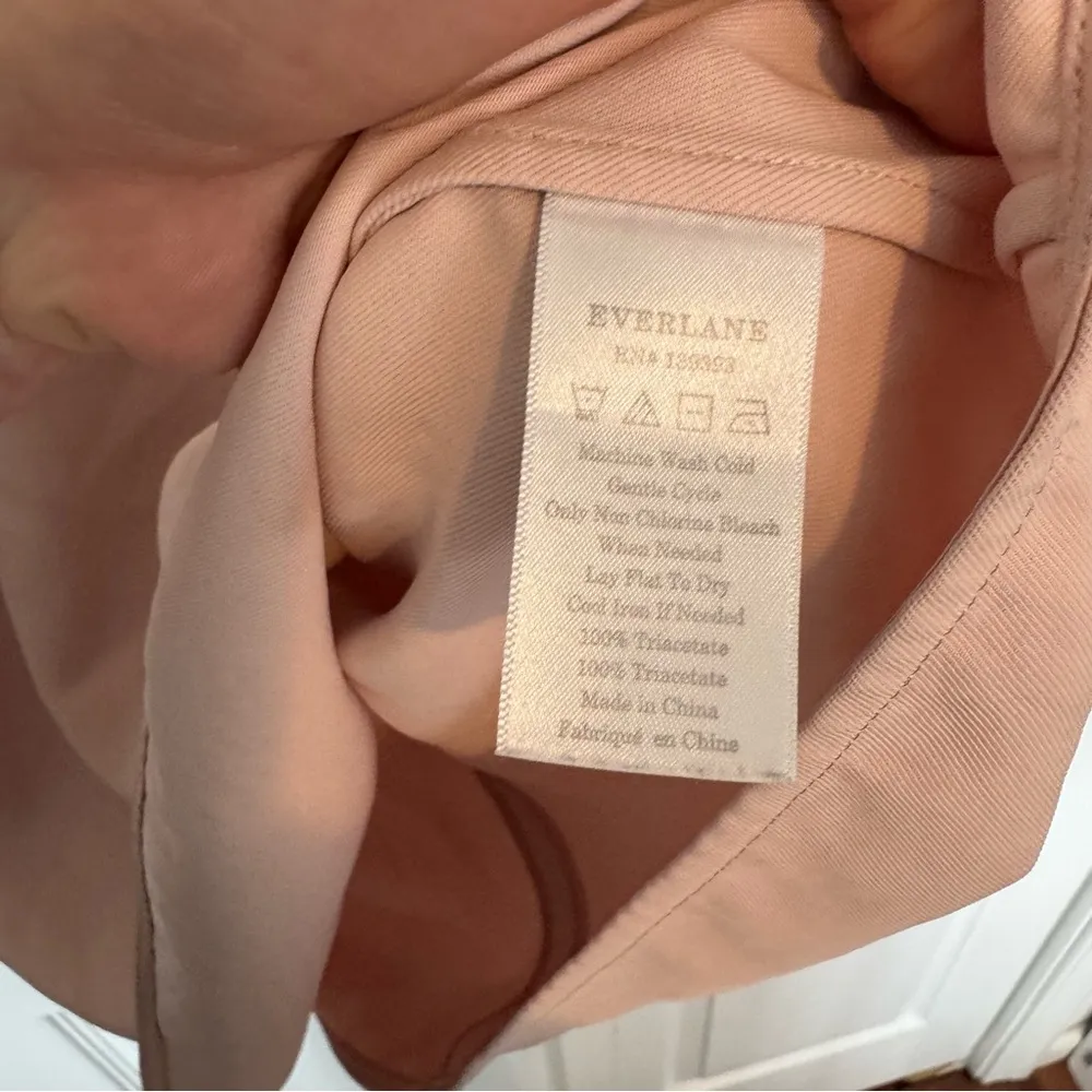 Everlane Japanese Goweave Tank Top Sleeveless Lightweight Blush Pink Sz 4 - Image 4