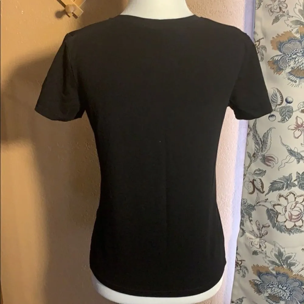 Y Q Fashion “Family Owned In” Tee Black - Image 2