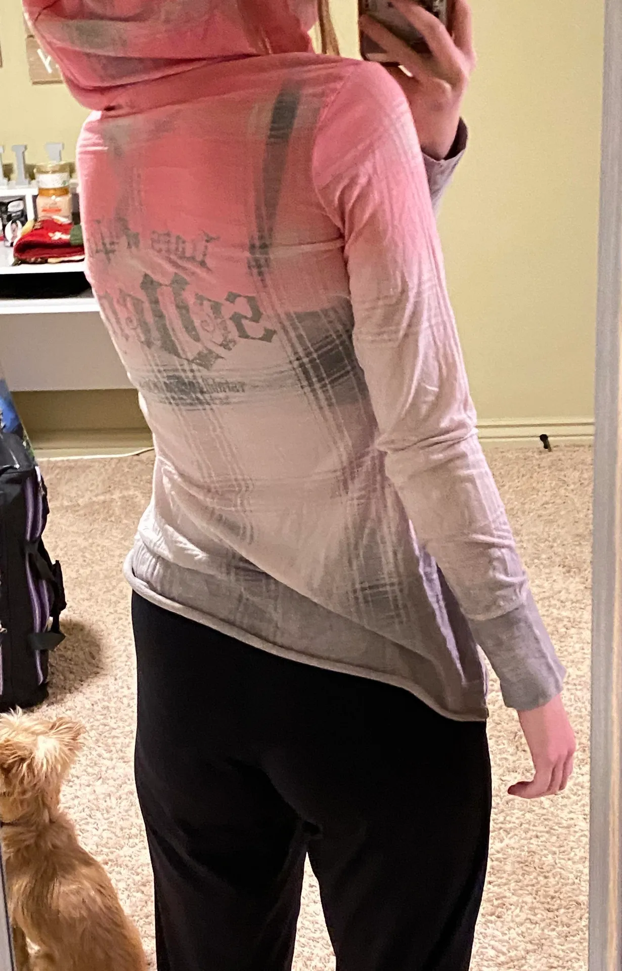 Pink and Grey Sweatshirt - Image 2