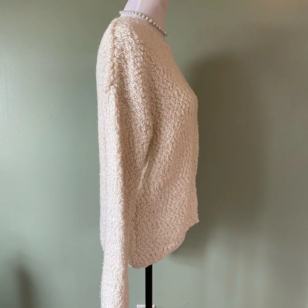 Kaisely Kaisley cream knit sweater size medium EUC - Image 3