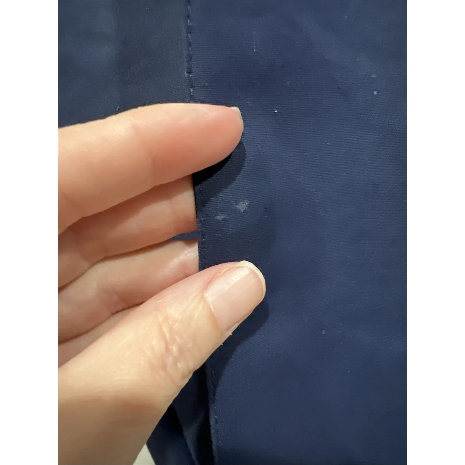 Akris Punto Women's Navy Dress Pants Size US 8 Front Seam Side Zip Career FLAW - Image 2